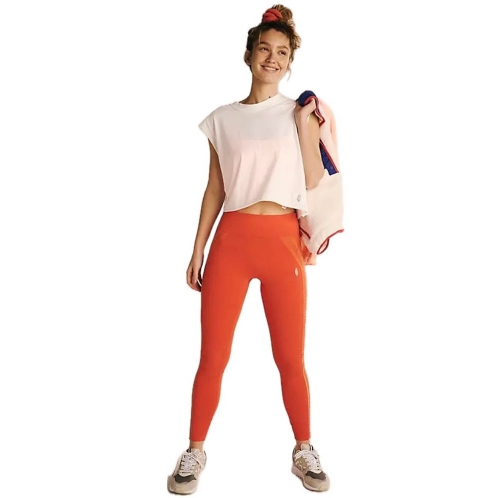 Free People Movement Desert Renegade Women's Orange Leggings Size XS